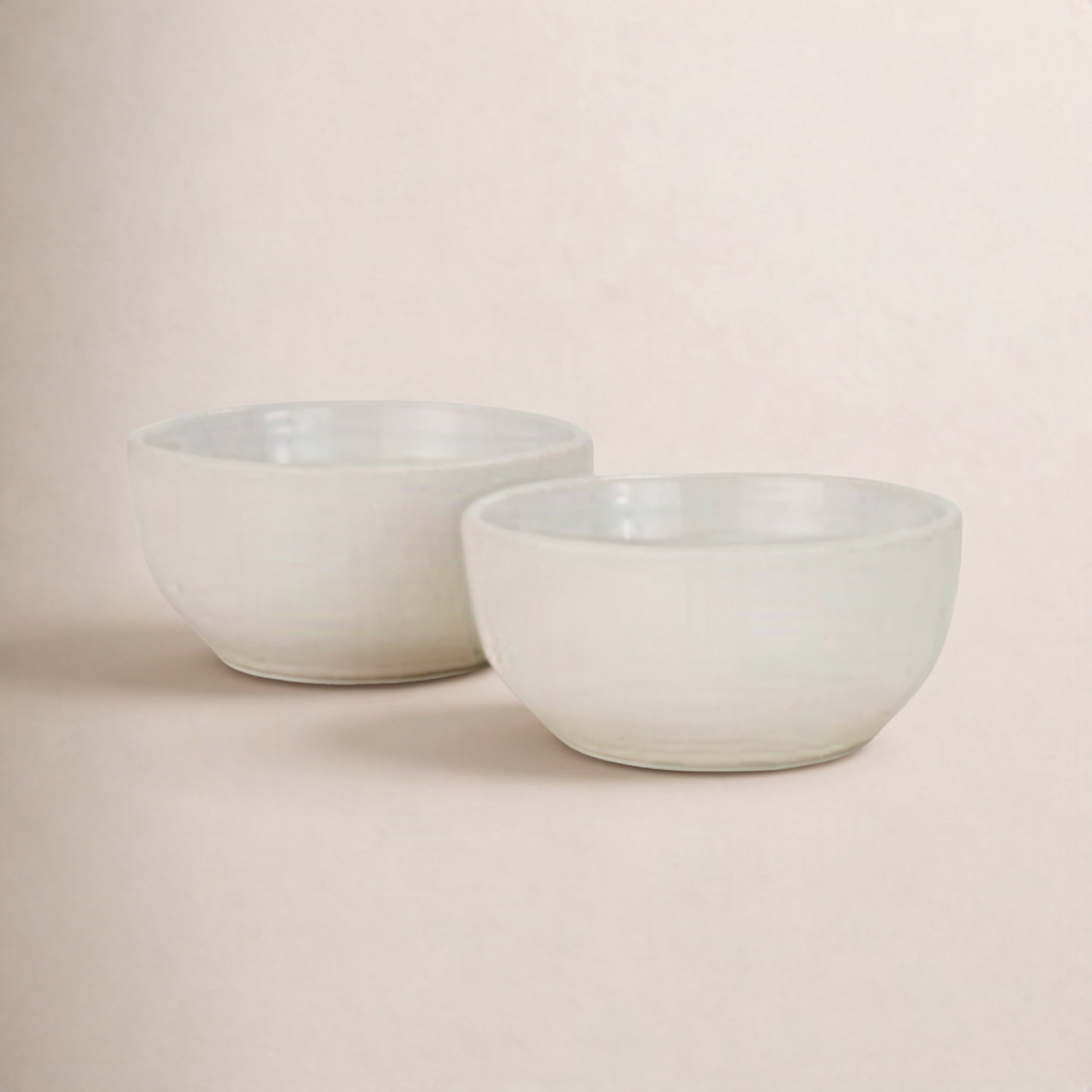 Frej Stoneware Dessert Bowl, Bone