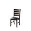 Ensemble de 2 chaises d'appoint en cuir synthétique et finition espresso Urbana