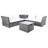 3 Piece Rattan Sectional Seating Group with Cushions-277256166