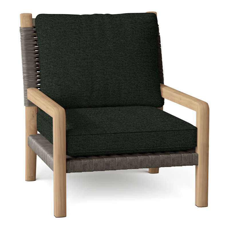 Hudson Outdoor Lounge Chair, Millstone, Hudson Charcoal Lace