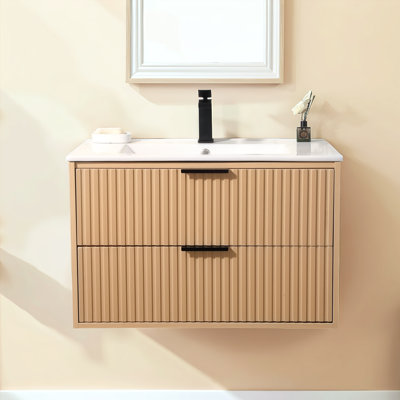 Ensemble de meuble-lavabo simple mural moderne 30 po