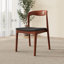 Ensemble de salle à manger rond en bois massif Ikerne pour 2/4/6/8 personnes - 39"/43"/47"/53"/59"-570843490-750608828