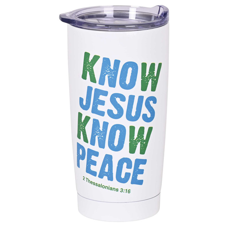 Tumbler Know Jesus Know Peace 20 Oz