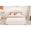 Lit plateforme tapissier avec tiroir Teddy