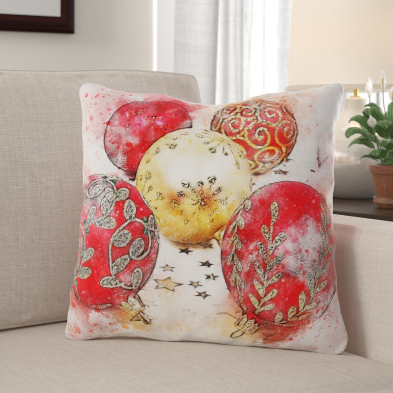 Coussin de noël Orner, Microsuède, Intérieur