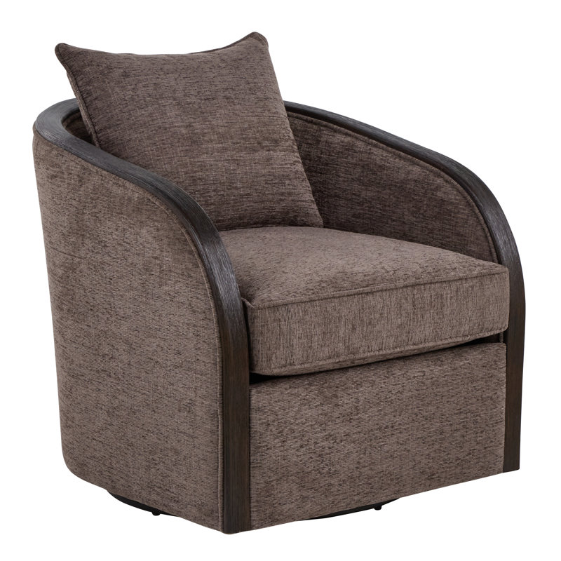 Gracelynn Swivel Accent Chair, Brown