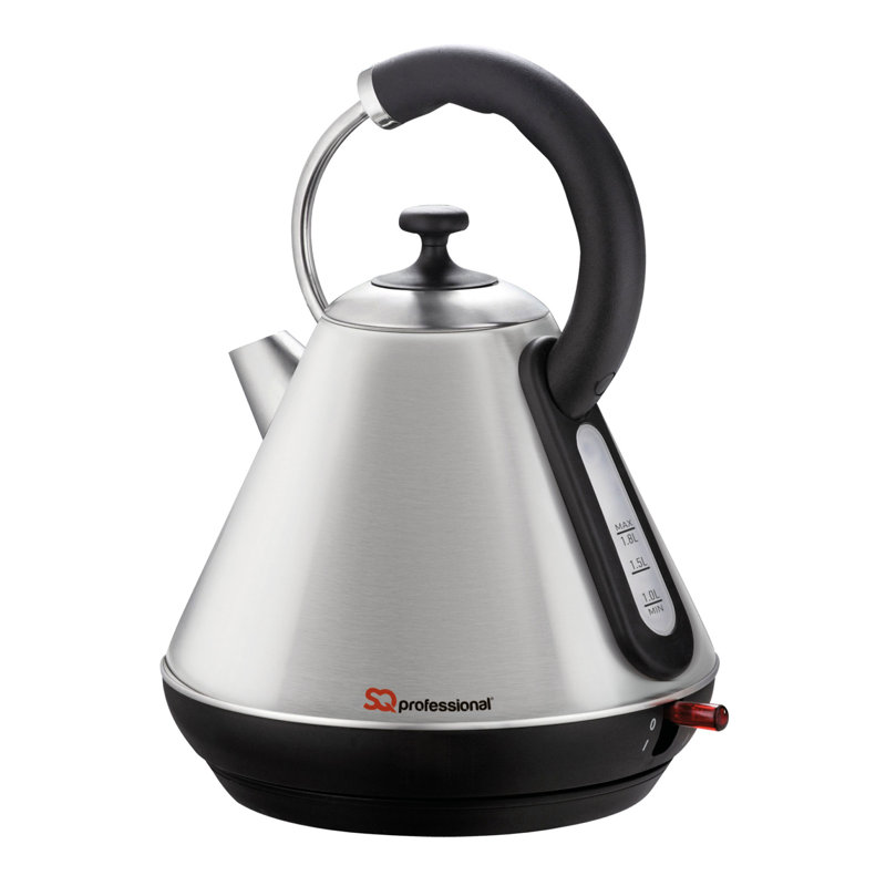 SQ Professional Gems 1.8L Stainless Steel Electric Tea Kettle, Quartz (Silver)