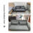 Gray Polyester Modular Sofa bed cushion couch-530685884
