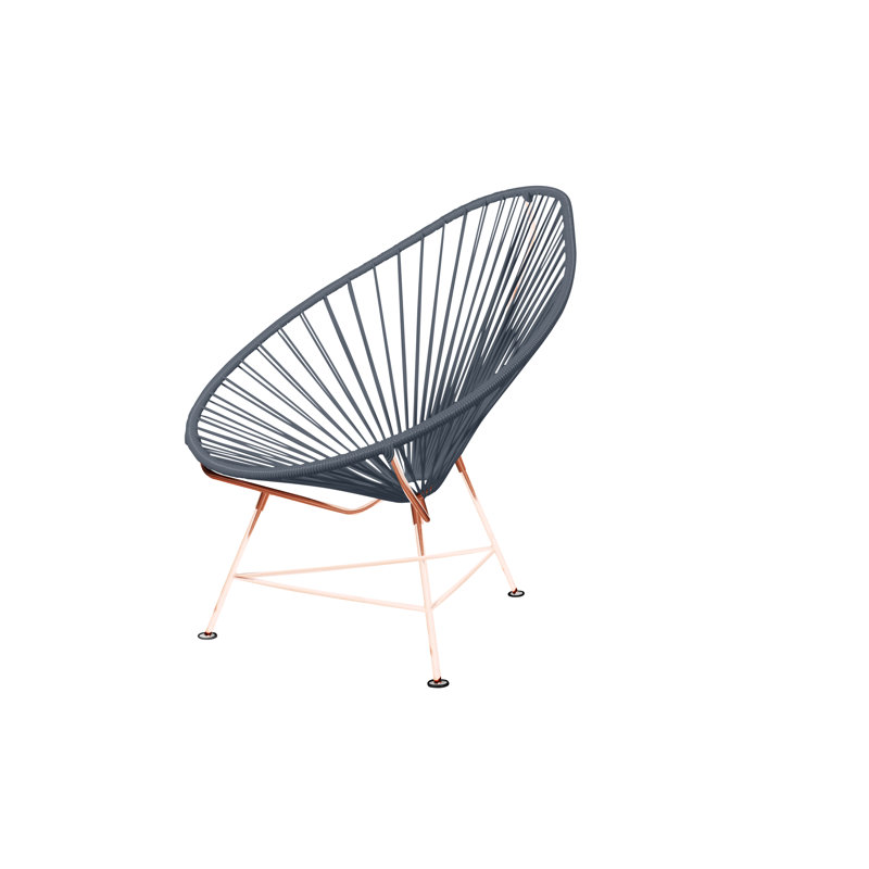 Fauteuil intérieur / extérieur Junior Junior Acapulco, Gris / Cuivre