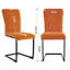 Culain Modern Velvet/Suede Upholstered Cantilever Dining Chair-841117032-870999595