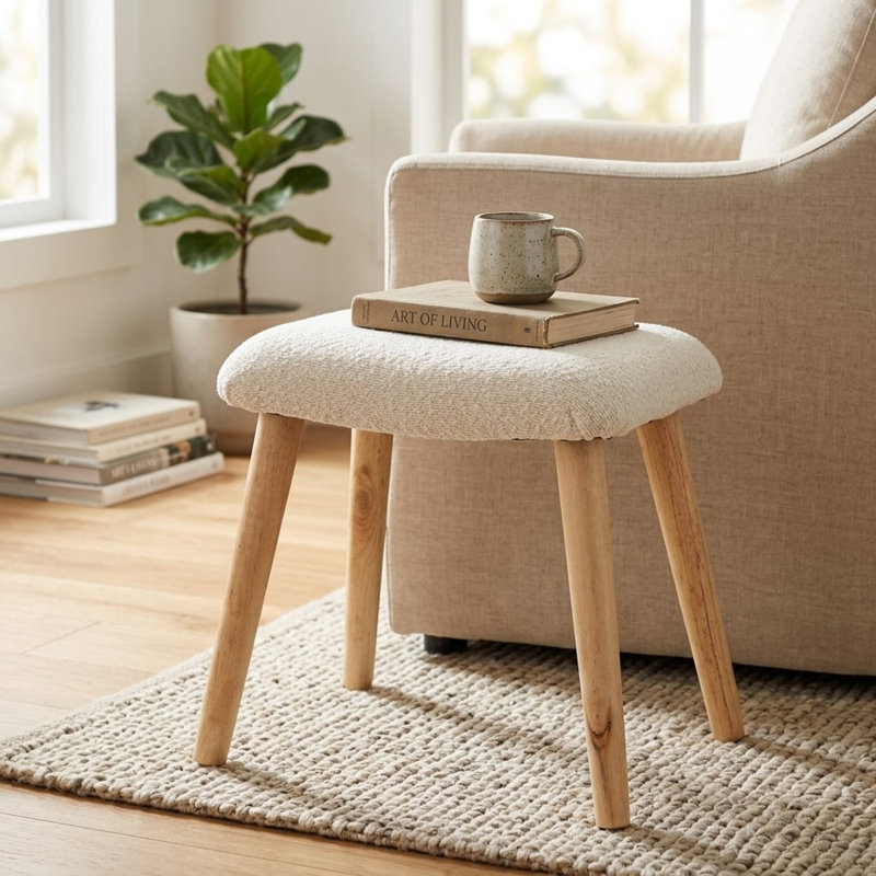 Fabric Accent Stool