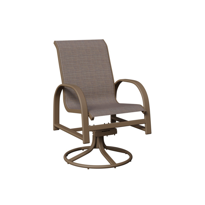 Chaise berçante berçante pivotante Berlin Gardens, Argile, Bleu cadet Shelby