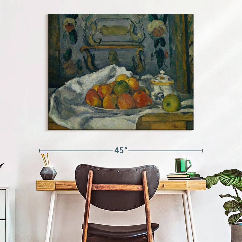Plat de pommes Cezanne, H 32 po x l 40 po