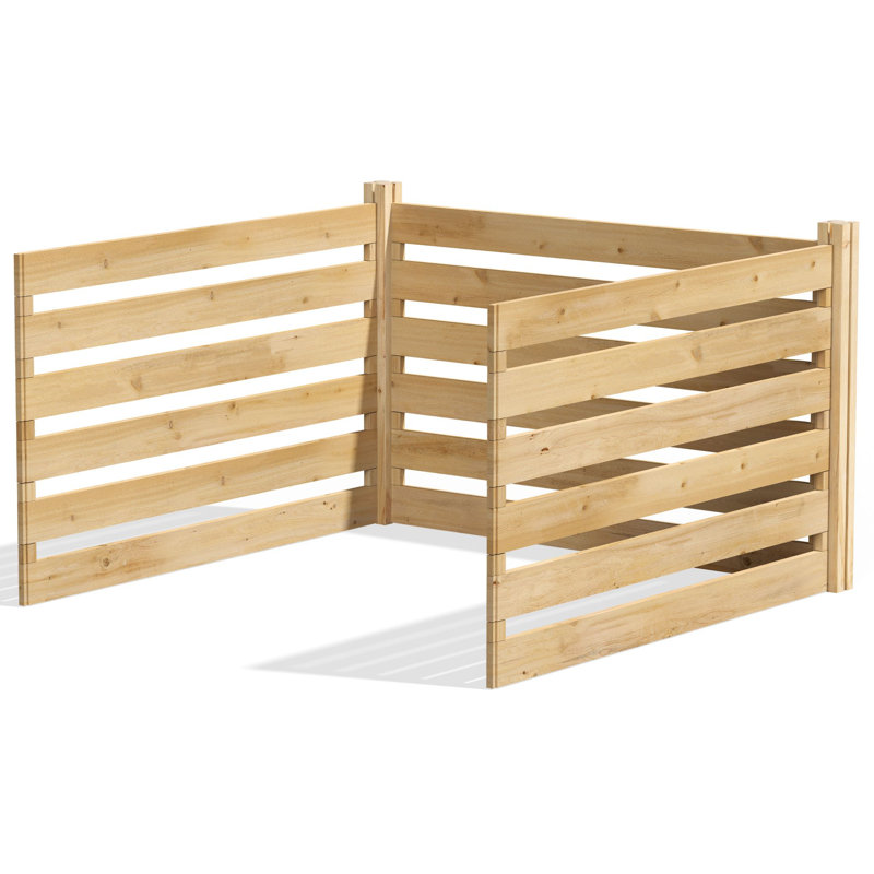Accessoire stationnaire de compostage pour l'extérieur, H 31 po x l 48 po x P 48 po