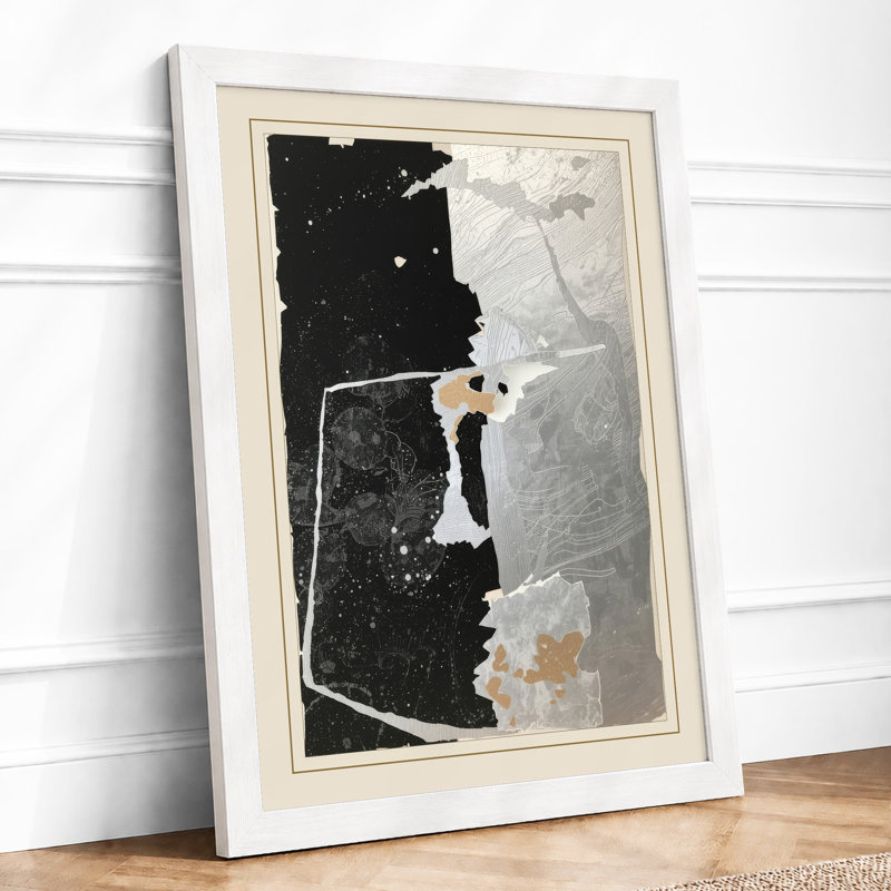 Material Contrast Abstract - Print, A3 - 42.0 x 29.7 cm, White