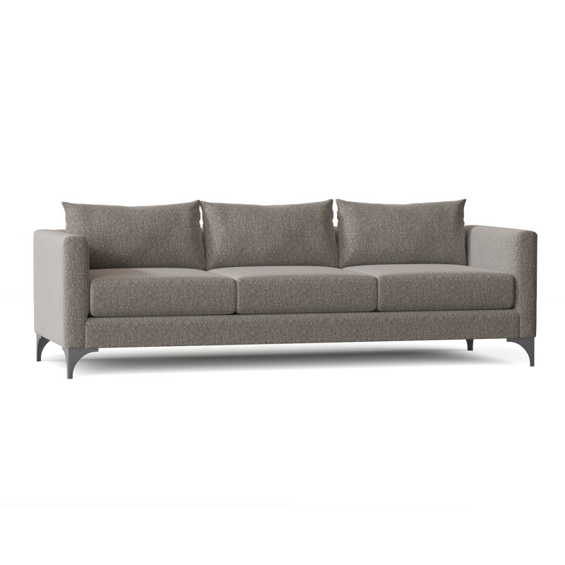 Vess 87'' Upholstered Sofa, Sugarshack Gray Flannel