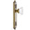 Grandeur Windsor Plate Privacy with Fontainebleau Crystal Door Knob