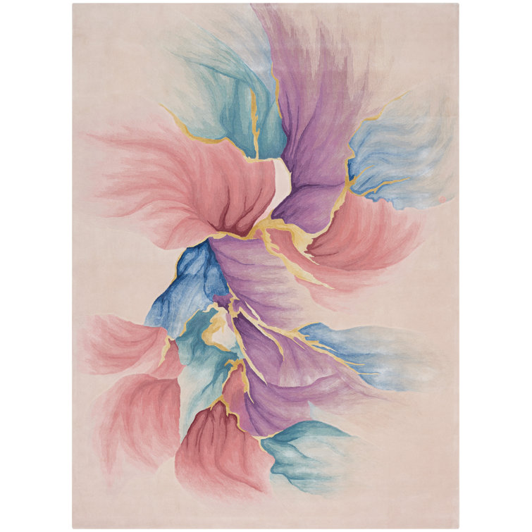 Viscose Abstract Indoor Rug