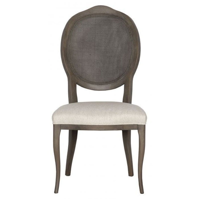 Chaise d'appoint Ava King Louis, Noyer, Mastic 3152