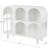 Wooden Handmade 6 Shelf Living Room White Console Table