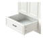 Meuble-lavabo pour salle de bain avec lavabo simple, meuble-lavabo sous-comptoir moderne avec 2 portes et 4 tiroirs. Blanc