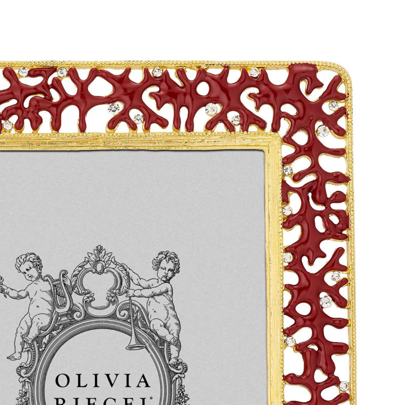 Coral Enamel Picture Frame