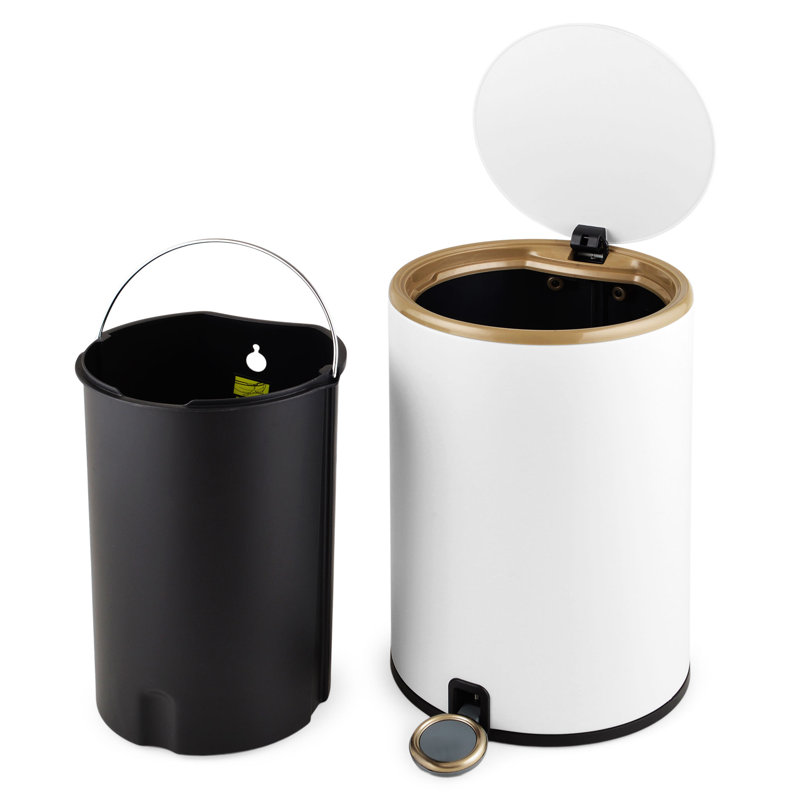 Steel Step On Rubbish Bin - 9L