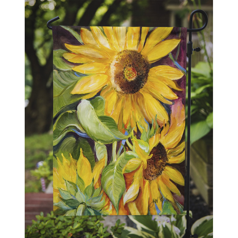Drapeau de jardin 2 côtés tournesol