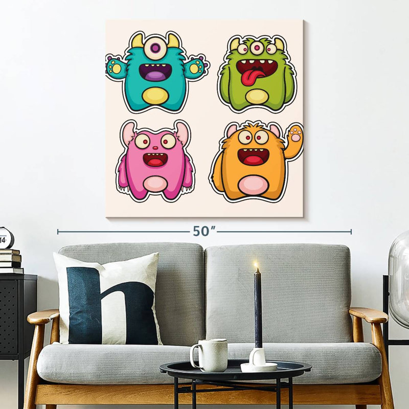 «Baby Monsters Hello», H 33 po x l 33 po