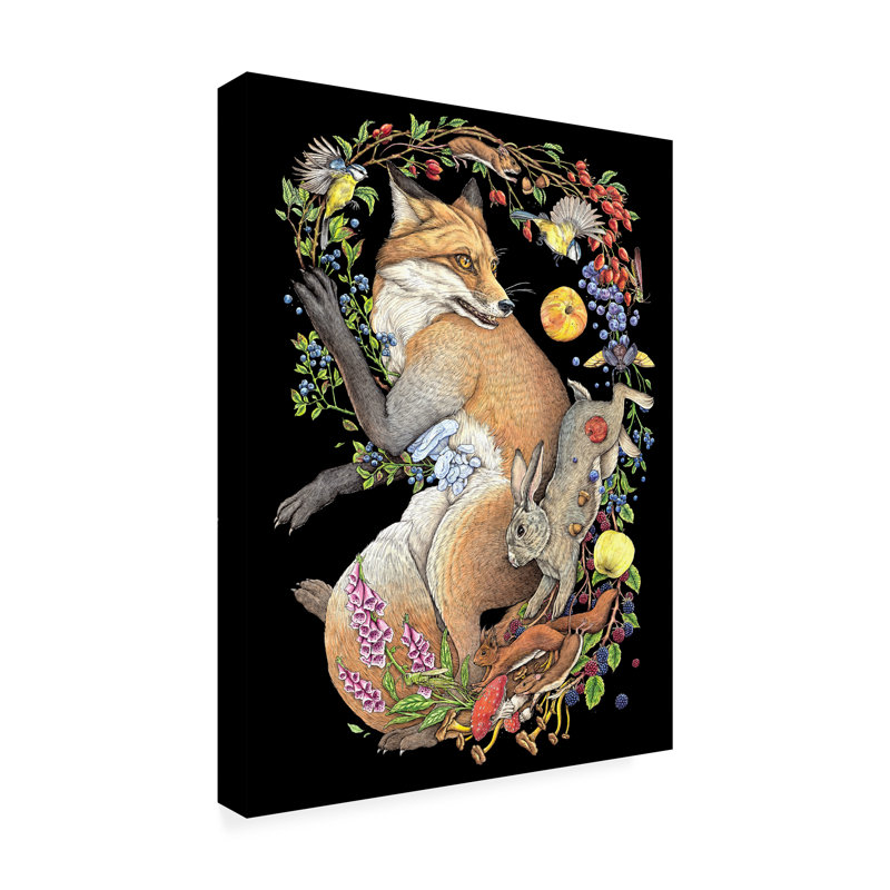 " Foxglove " by Lea Chaillaud, 24" H x 18" W x 2" D