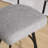 Rabassa Modern Swivel Upholstered 26" Linen Counter Stool with Curved Wing Back and Metal Frame-1860696536