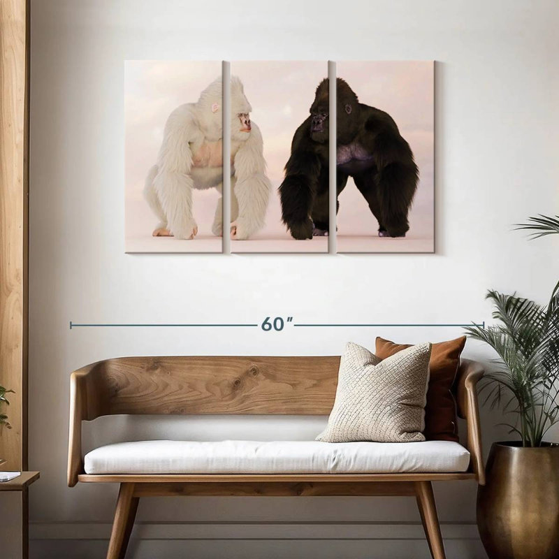 Brampt Gorillas, 28" H x 45" W