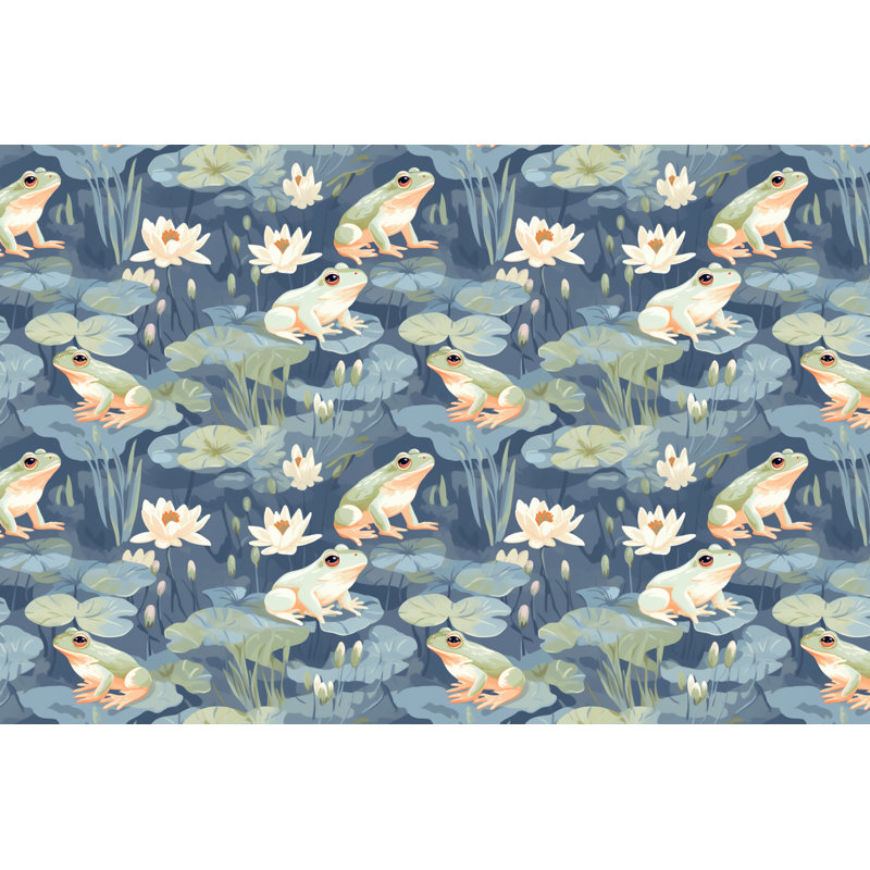 Frog Lilies Bedding, Twin Comforter