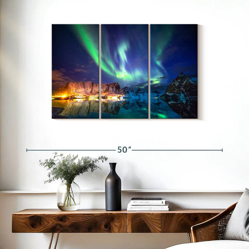 Alvord Lofoten Aurora Lights, 24" H x 38" W