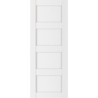 Stile 021 Soft White Laminated Modern Interior Slab Door 18in x 96in