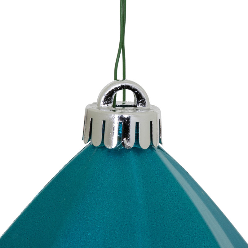 Ornement de Noël UV, 4" H x 4" W, Turquoise