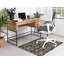 Tapis intérieur / extérieur rectangulaire en polyester tissé à la machine noir / ivoire / jaune-910957901