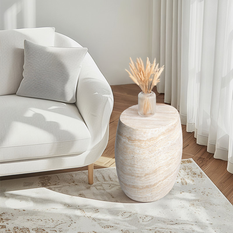 Table d'appoint ovale MgO