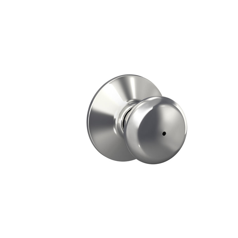 Plymouth Bed and Bath Knob, Bright Chrome