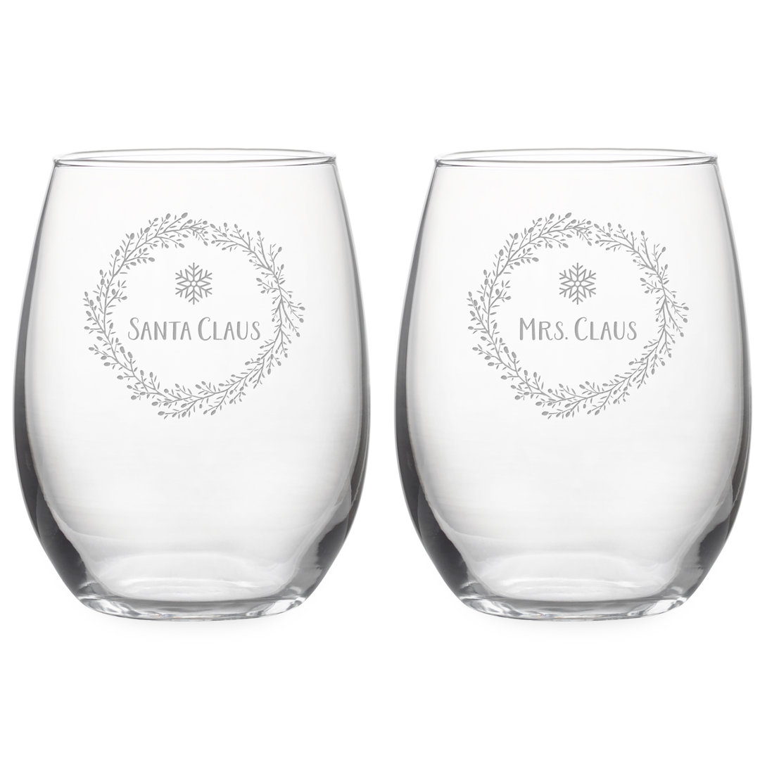 21oz. Wine Glass Set The Holiday Aisle®