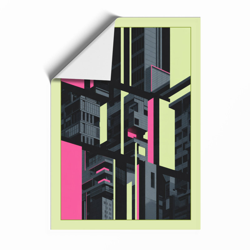 Fragmented City Industrial - Framed Print, A1 - 84.1 x 59.4 cm, Unframed