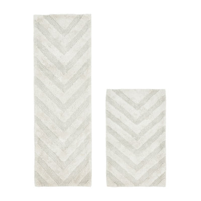 Ensemble de tapis pour salle de bain 100% coton 2 pièces Annaclara