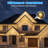 Smart Permanent Outdoor Lights, 50ft with 36 bulbs Warm White String Lights, IP67 Waterproof Eaves Light