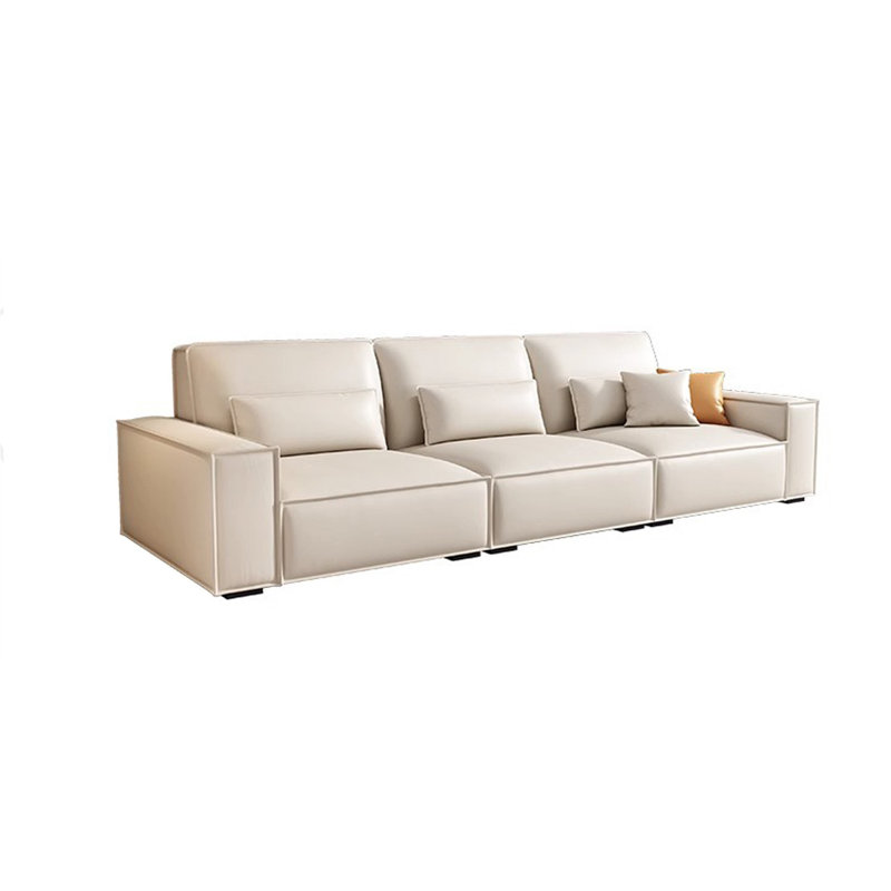 Modern simple tofu block sofa, 34.64" H x 137.79" W x 37.4" D, 5