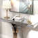 Rillamas 43.3'' Mirrored Glass Console Table Entryway Living Sofa Table
