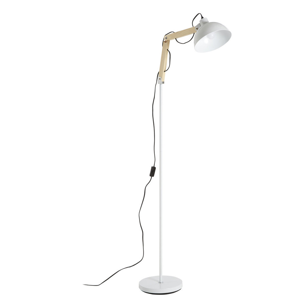Krystian 178cm White Task Floor Lamp
