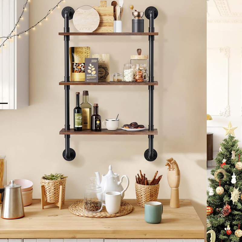 Industrial Floating Shelf