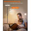 Lampe sur pied à effets de lumière 60 pour le salon, lampe sur pied Torchiere avec interrupteur mural et télécommande pour chambre à coucher, bureau, coin Lepower-Tec