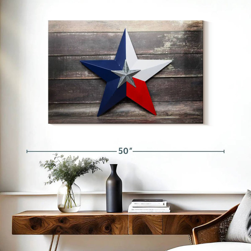 Sebbie Texas Lone Star, 26" H x 39" W
