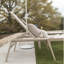 Vida Aluminum Chaise Armless Lounge With Windsor Stripe Spa Sling Fabric-695618577